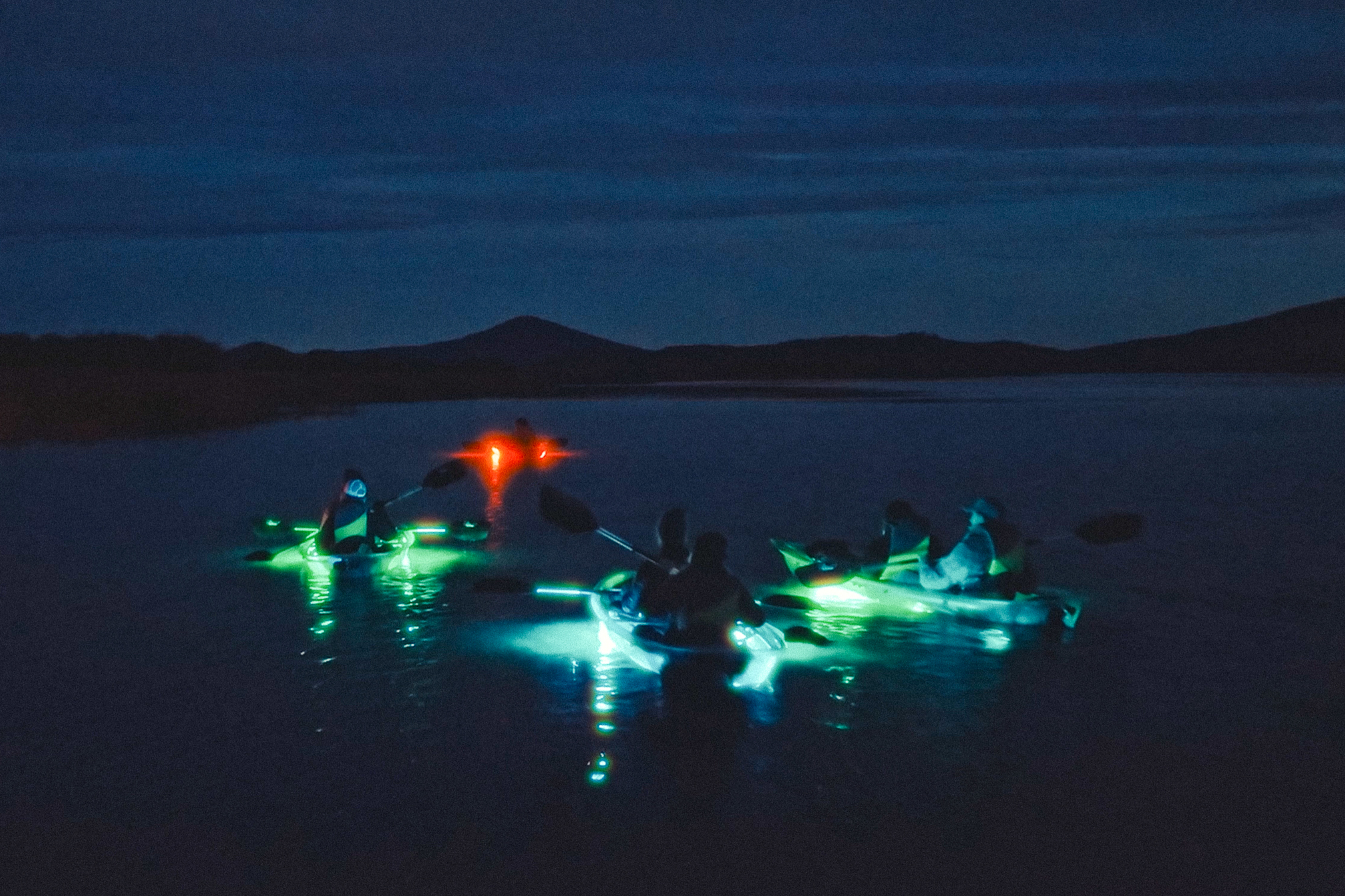full moon kayak tour